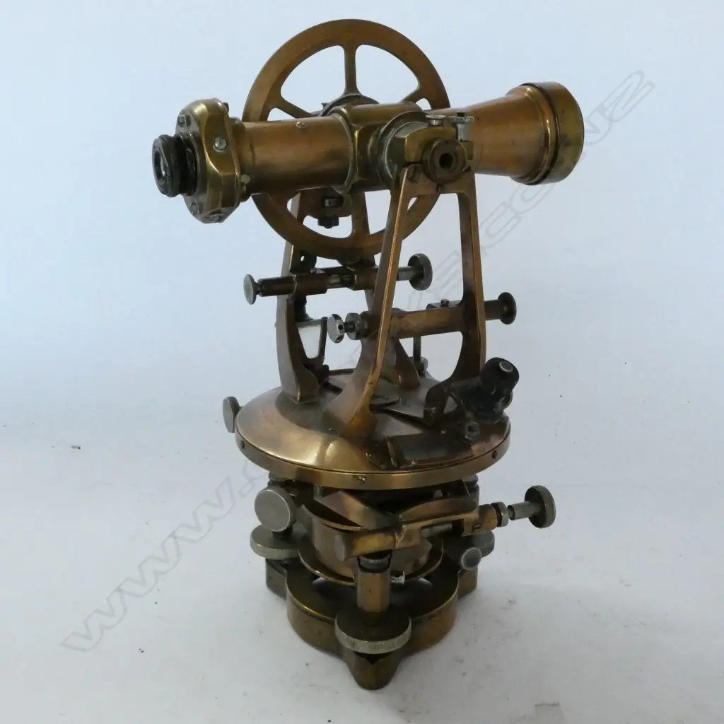 BRASS TRANSIT THEODOLITE BY COOKE, TROUGHTON SIMMS, YORK ENGLAND, c.1920s Image 1++